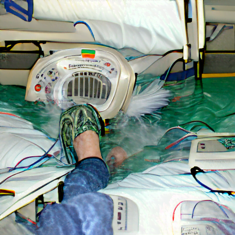 Wading through a ventilator