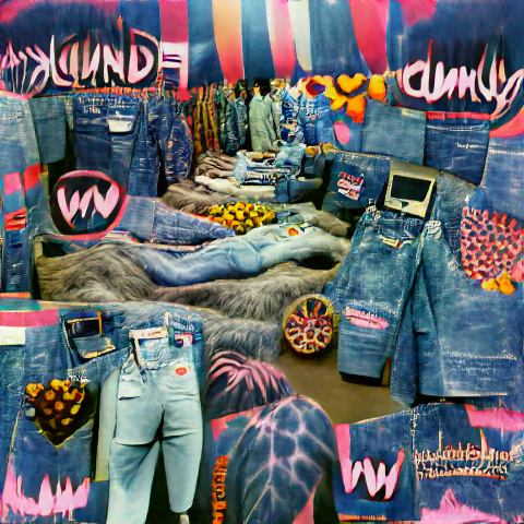 Funky denim wonderland