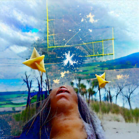 Dissipate in wonder through your wide open star
