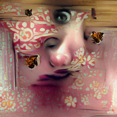 There's a butterfly on my face, and I'm a number in a drawer