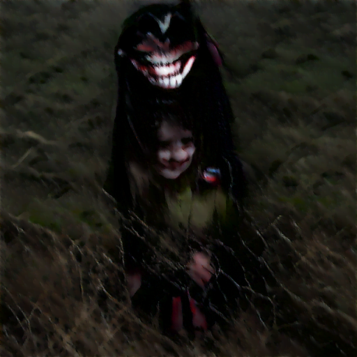 Sinister but she was happy