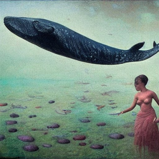 My wife can't swim but neither could she, and deep in the sea, she's waiting for me, she's waiting for me