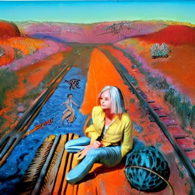 Blonde on the tracks