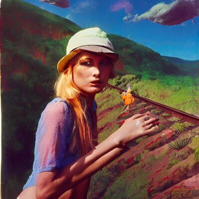 Blonde on the tracks