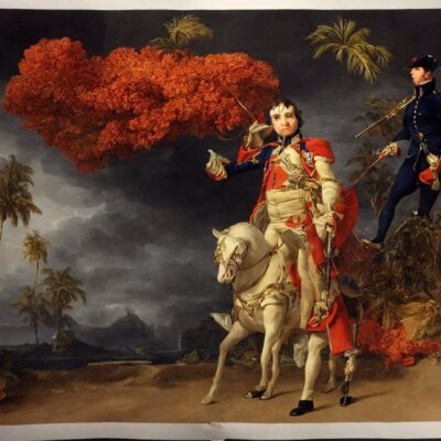 1.) Napoleon wore a black hat, ate lots of chicken, and conquered half europe.2.) Napoleon was caught by the british, imprisoned on elba, he died on the phone.