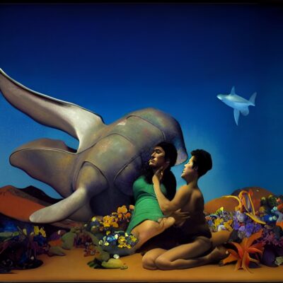 1.) In the aquarium, the fish went through the trees, the planes went through the seas, and you were still with me. 2.) In the aquarium, you stroked a greasy ray, just at the end of day, way down in monterey.