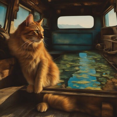 On the back of the fish truck that loadswhile my conscience explodes