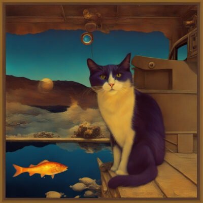 On the back of the fish truck that loadswhile my conscience explodes