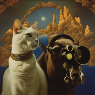 Oh, jewels and binoculars hang from the head of the mulebut these visions of johanna, they make it all seem so cruel