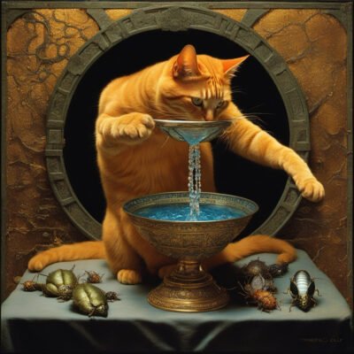 And louise holds a handful of rain, temptin’ you to defy it