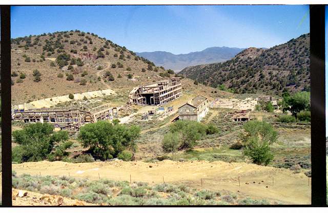 View of american flats from road