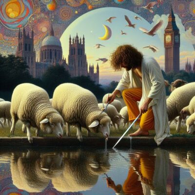 He leadeth me the silent waters by