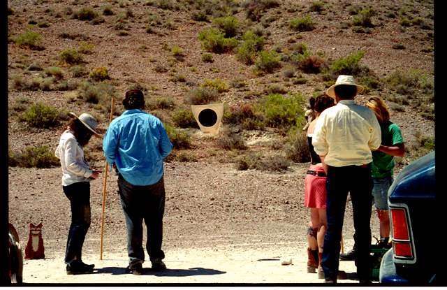 Group on close-target range
