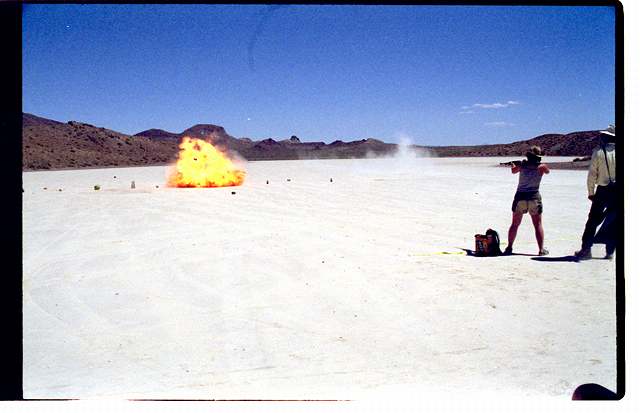 Roxanne hits propane tank