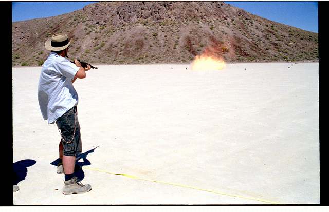 Mike b. Hits propane tank