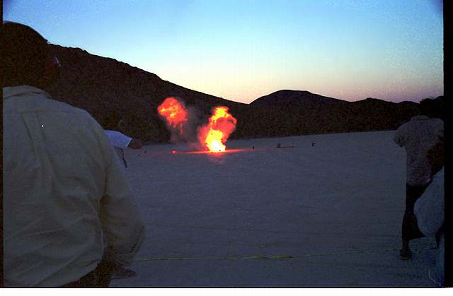 Donald hits propane tank, nightfall