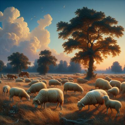 Harmlessly passing your time in the grassland away