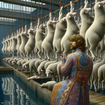 He maketh me to hang on hooks in high places.