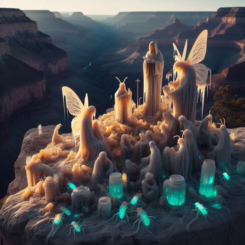 These kids were playing awfully close to the edge in the canyonlands.