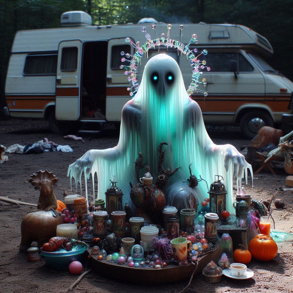 This little kid from the next campsite befriended me, kept trying to give me gifts.