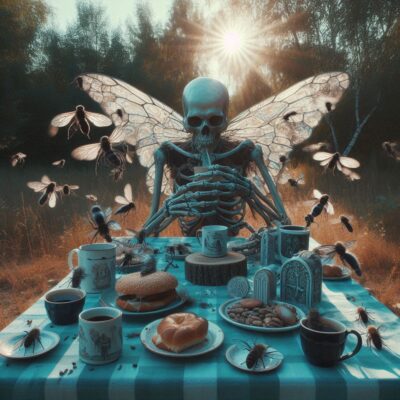 Picnic out by my friend's cabin up by clear lake in northern california.