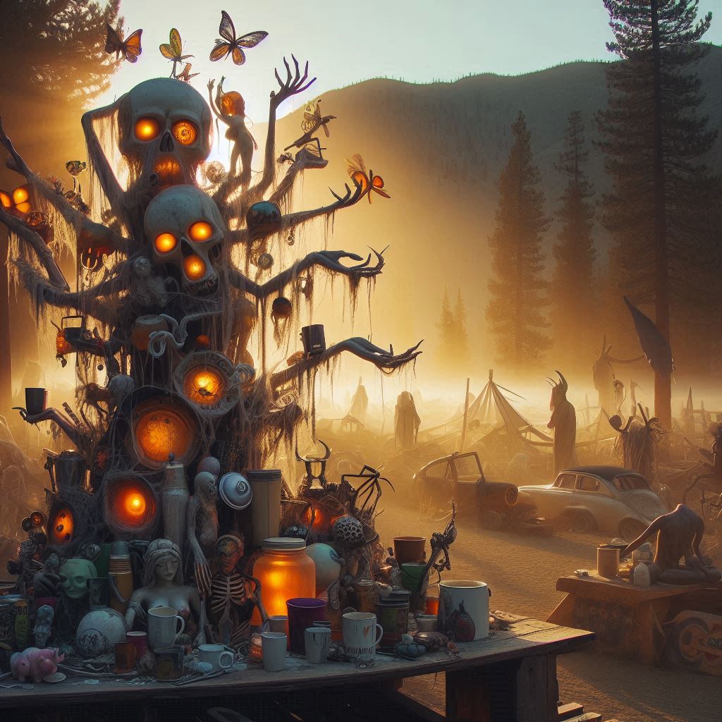 Oregon country fair, a huge annual gathering outside of eugene full of art and music.