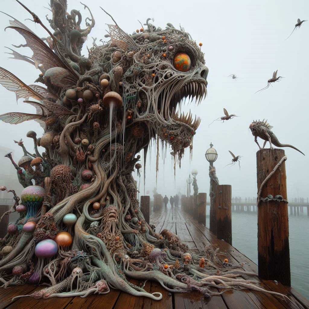 Tourists out by fisherman's wharf