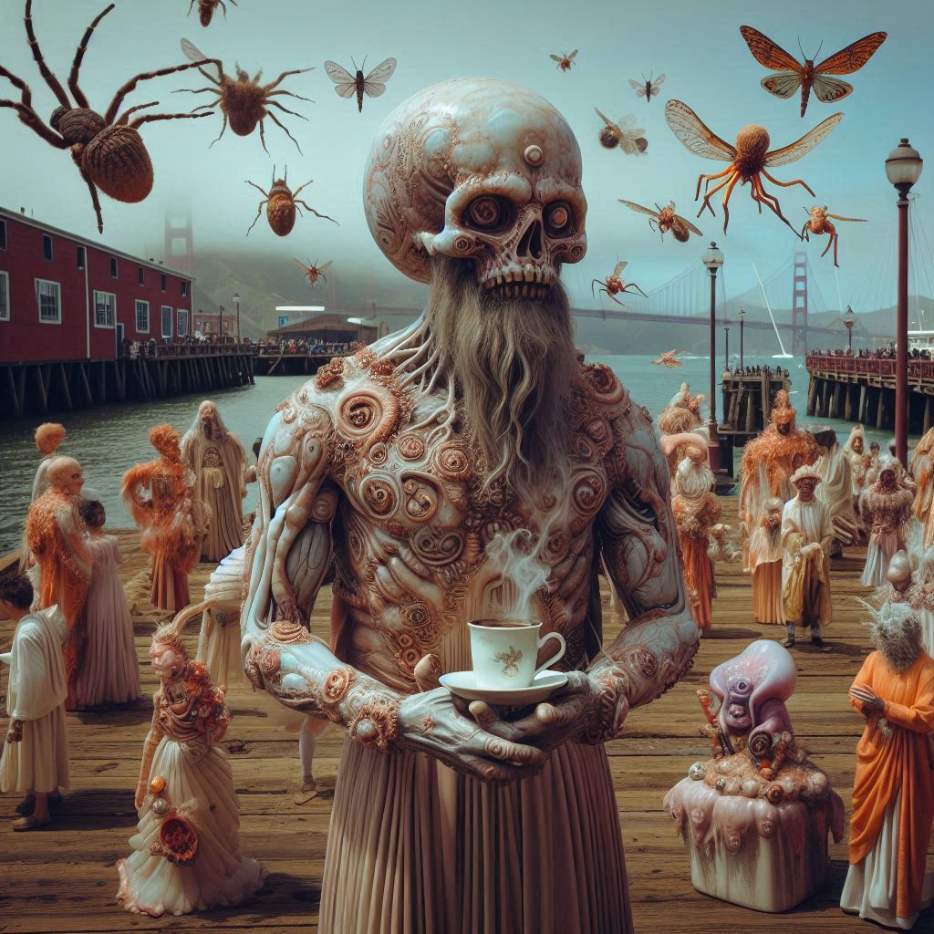 A crusty old boat captain by fisherman's wharf. I bet this guy has some stories.
