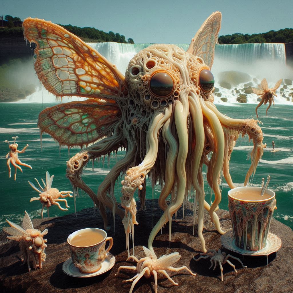 We had a nice meal on this terrace overlooking the falls