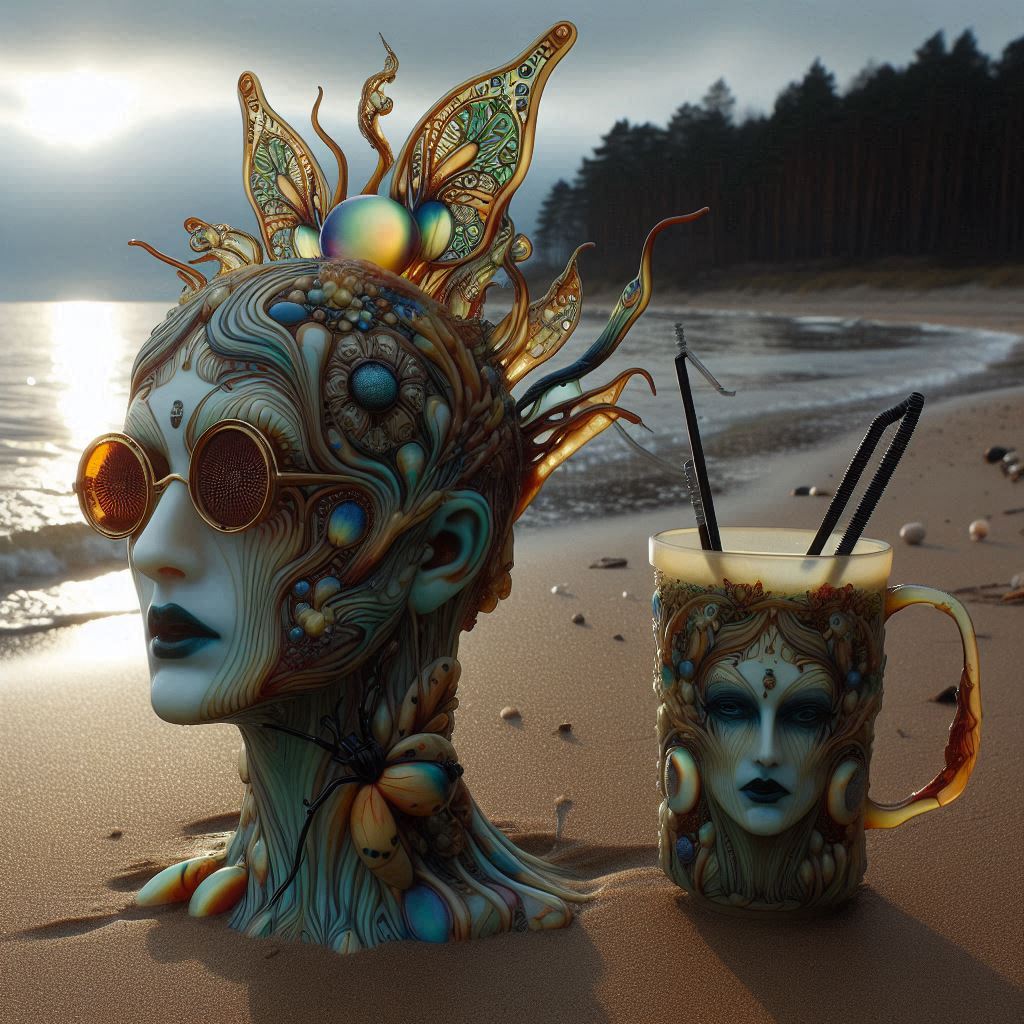 This ultrahip modern girl sipping a latte was the last sort of person I expected to meet strolling a remote beach in humboldt county, but there she was.