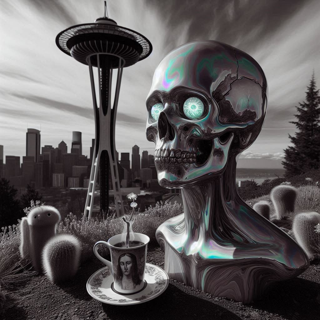 Another local relaxing near the space needle, seattle