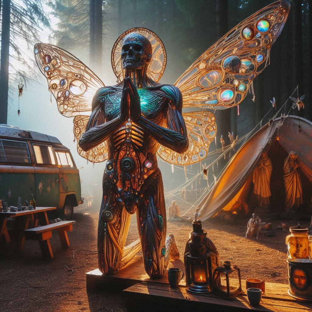 This fellow camper in yosemite insisted on saying grace before every meal.