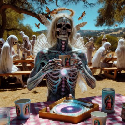 Picnic out by my friend's cabin up by clear lake in northern california.