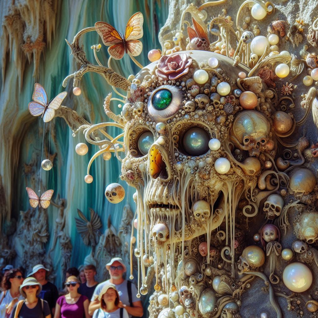 The crowds take in an unmoving 