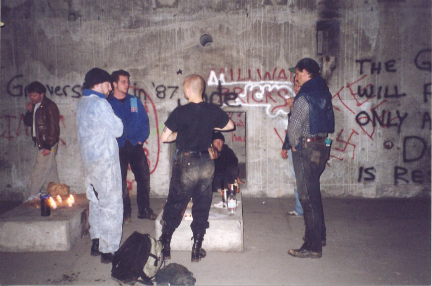 In the main gallery. (the bald man is the late paul addis, who later gained a sort of national notoriety for prematurely torching burning man in 2007, leading to one of the greatest mugshots ever.)