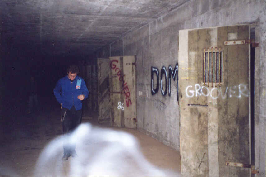 The curl of cigarette smoke is a reminder of the long-ago days when I had that habit. Graffiti indicates a groover has been here.