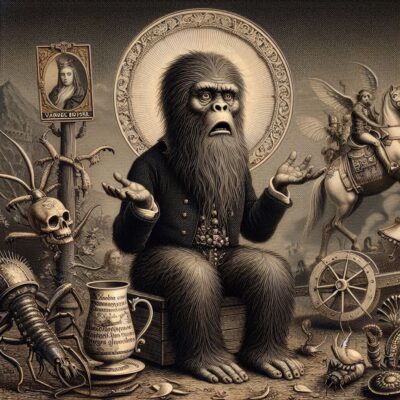 5e50daf2-4b15-40dd-967d-8ad5c30a6226.jpg, A '#SaturdayMonsterChallenge “A Connecticut Sasquatch In King Arthur’s Court”' image with ID# 11919