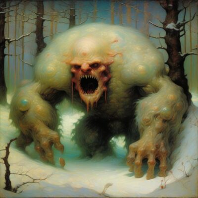 dammmmsimage.jpg, A '#SaturdayMonsterChallenge — “Winter Monster”' image with ID# 12174
