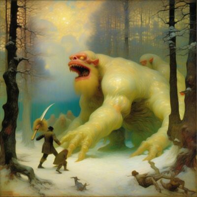 dmmmsimage.jpg, A '#SaturdayMonsterChallenge — “Winter Monster”' image with ID# 12162