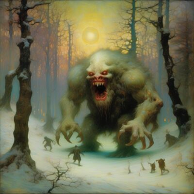 qweimage.jpg, A '#SaturdayMonsterChallenge — “Winter Monster”' image with ID# 12123